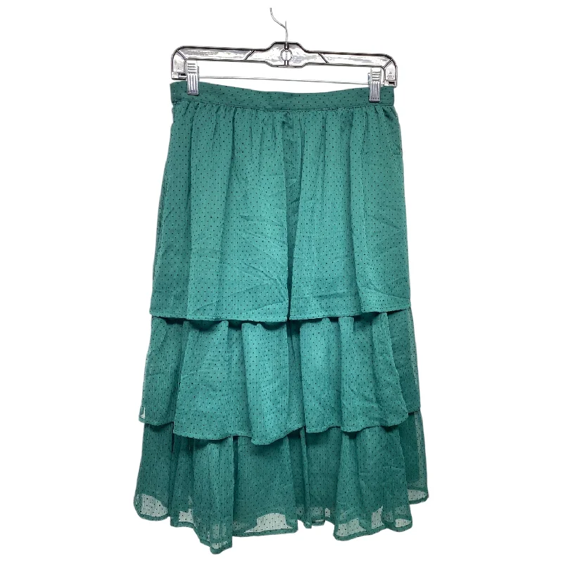 Lively And Youthful Skirt Midi By J. Crew In Green, Size: S