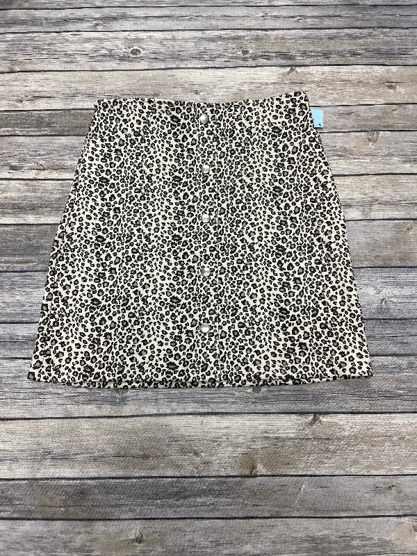 Comfortable And Cold-proof Skirt Mini & Short By Potters Pot In Animal Print, Size: S