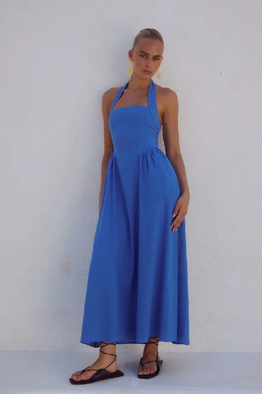 Ethnic Style LOCKLEA MIDI DRESS - CORNFLOWER