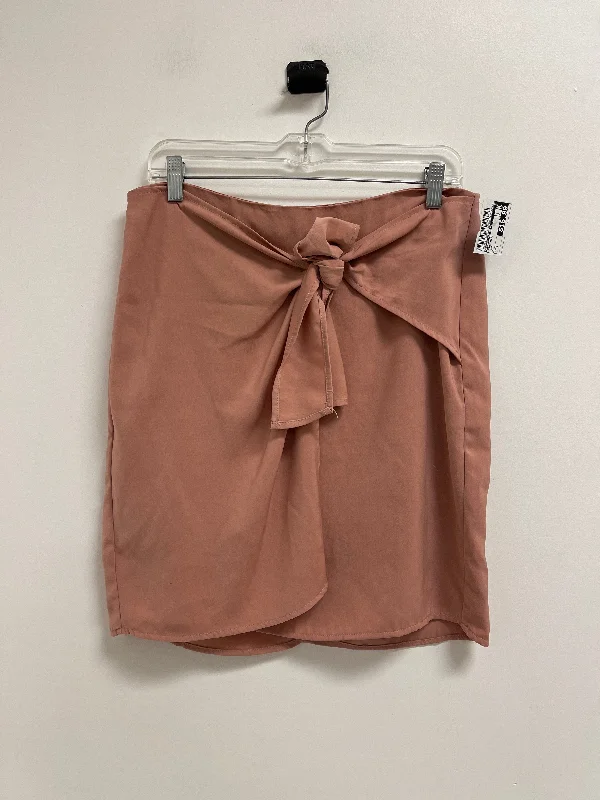 Thin Design Skirt Midi By Banana Republic In Pink, Size: 8