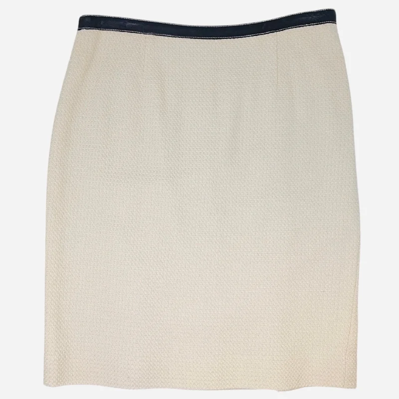 Modern City Vintage Skirt Midi By Etcetra In Cream, Size: 6