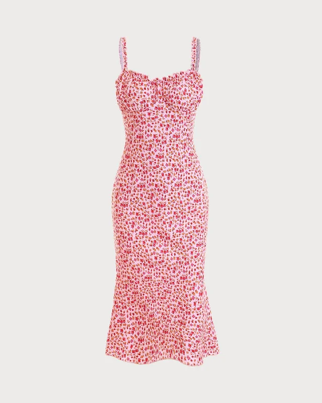 Sweet Style The Frill Trim Floral Cami Dress