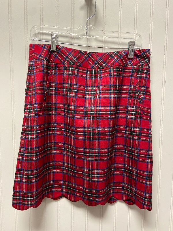 Classic Retro Skirt Midi By Talbots In Plaid Pattern, Size: 6