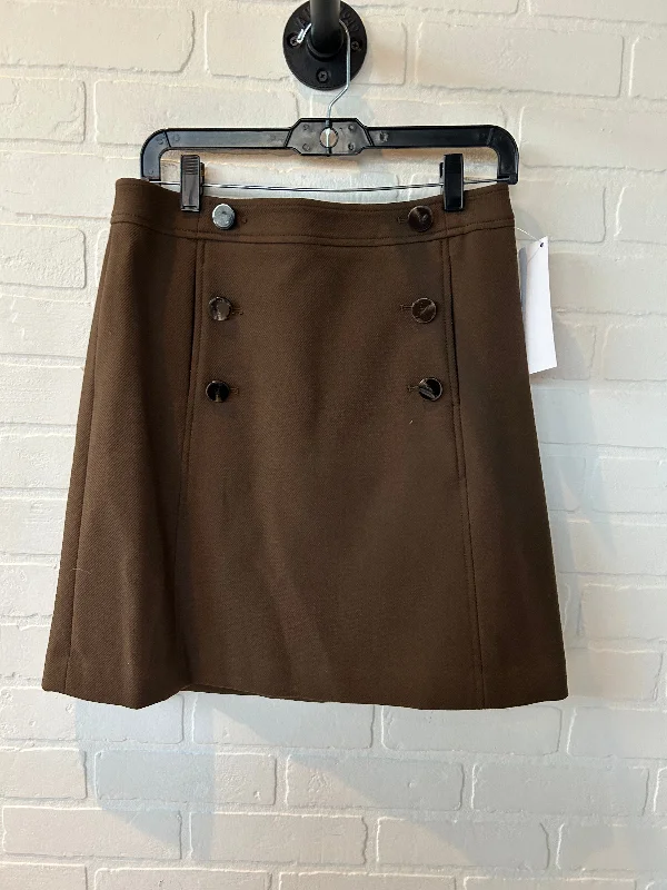 British Fashion Skirt Mini & Short By Ann Taylor In Brown, Size: 6