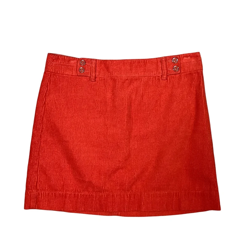 Youthful Street Fashion Skirt Mini & Short By Loft In Orange, Size: 8