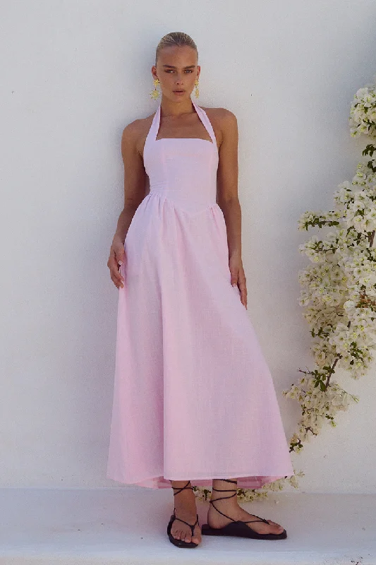 College Style LOCKLEA MIDI DRESS - PINK