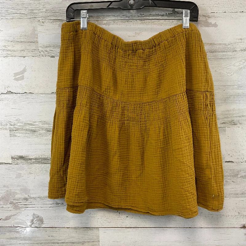 Elegant And Casual Skirt Mini & Short By Madewell In Brown, Size: Xl