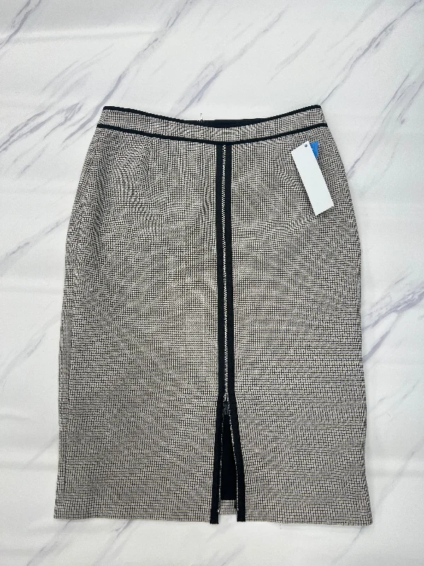 Girl Style Skirt Midi By Hugo Boss In Plaid Pattern, Size: 8