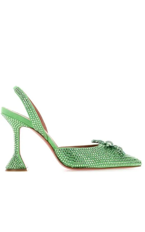 French Retro Rosie Embellished Bow Detailed Pumps