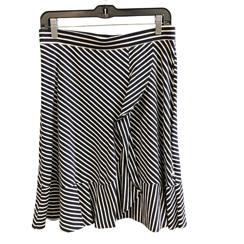 Luxury And Elegant Skirt Mini & Short By Talbots In Striped Pattern, Size: M