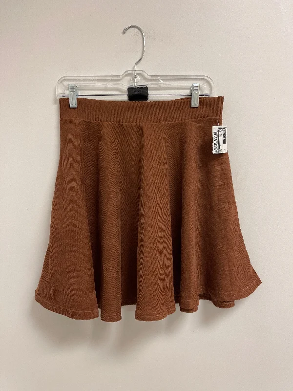 Fashionable And Versatile Skirt Midi By Shein In Brown, Size: 8