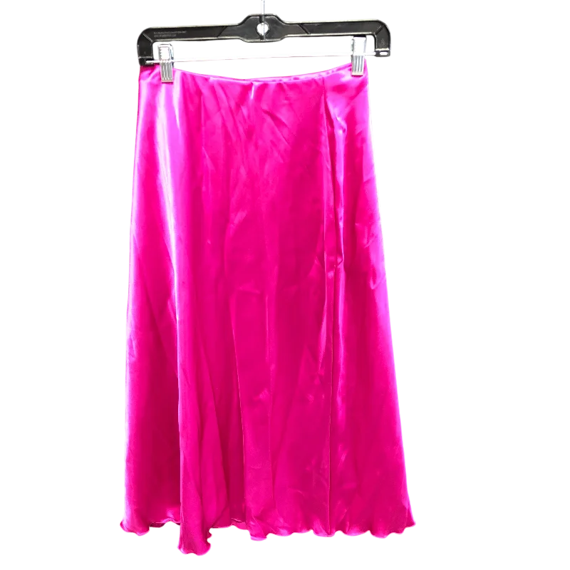 Urban Sense Skirt Midi By Nicole Miller In Pink, Size: S