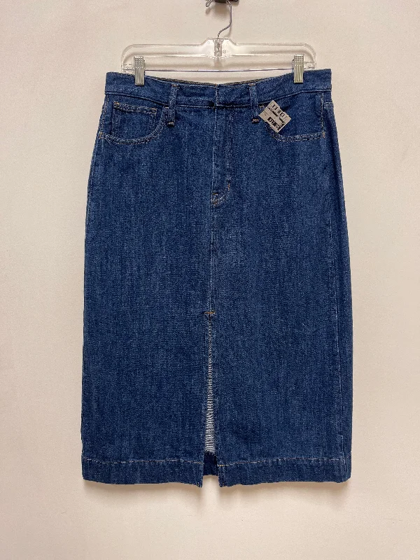 Comfortable And Casual Skirt Maxi By J. Crew In Blue Denim, Size: 12