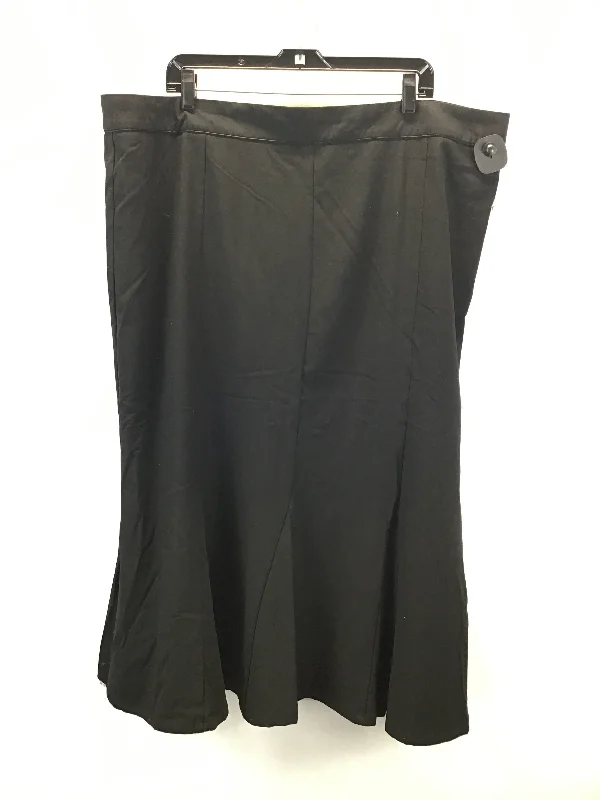 Exquisite Fabrics Skirt Maxi By Old Navy In Black, Size: 22