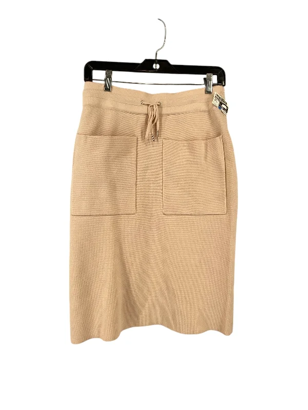 Elegant Temperament Skirt Midi By Elie Tahari In Cream, Size: S