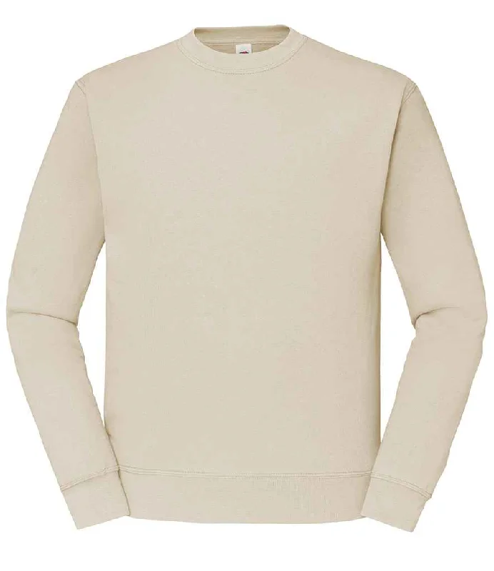 Soft And Comfortable Fruit of the Loom Classic Drop Shoulder Sweatshirt | Natural