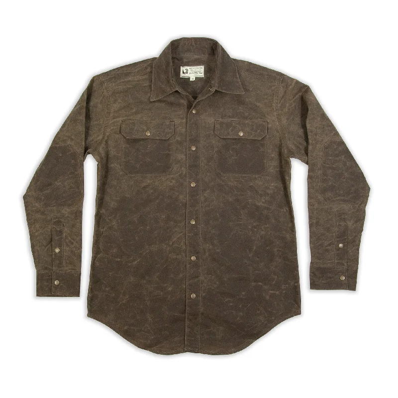 Free And Casual Witham Work Shirt - Havana Waxed Canvas