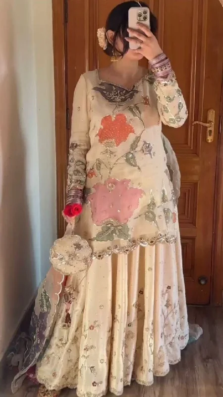 Simple Style LG 1877 Sequence work Gharara Suit