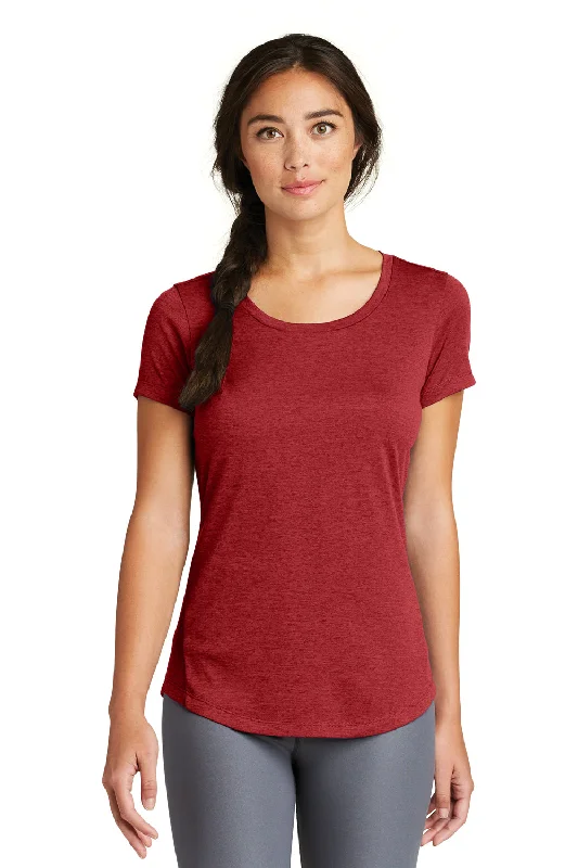 High-end Fabrics New Era Womens Series Performance Jersey Moisture Wicking Short Sleeve Crewneck T-Shirt - Crimson Red - Closeout High-end Fabrics New Era Womens Series Performance Jersey Moisture Wicking Short Sleeve Crewneck T-Shirt - Crimson Red - Closeout