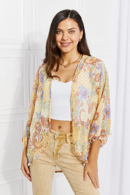 Classic Culture Code Full Size Lasting Love Paisley Kimono