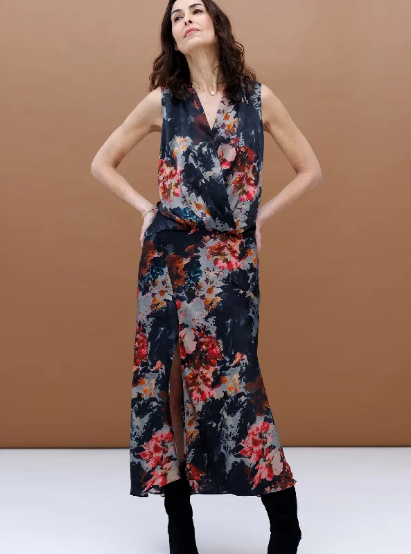 Celebrity Style T1680-BOGA Go Silk Go Boho Surplice Top