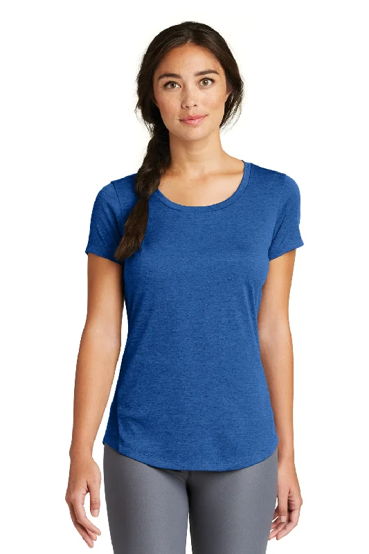 Classic Retro New Era Womens Series Performance Jersey Moisture Wicking Short Sleeve Crewneck T-Shirt - Royal Blue - Closeout Classic Retro New Era Womens Series Performance Jersey Moisture Wicking Short Sleeve Crewneck T-Shirt - Royal Blue - Closeout