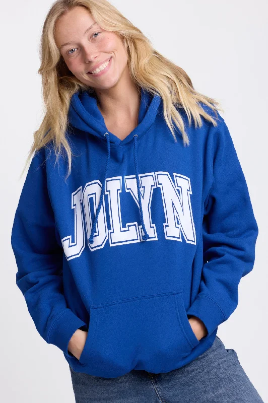 Youthful Street Fashion Raine Hoodie - Power Blue Logo
