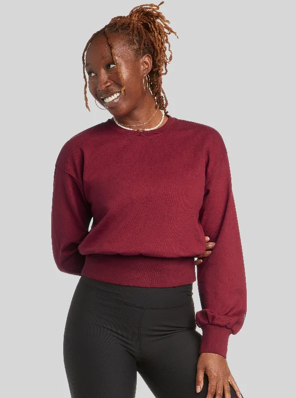 Soft And Comfortable Thunder Sweatshirt - Sweet Wine