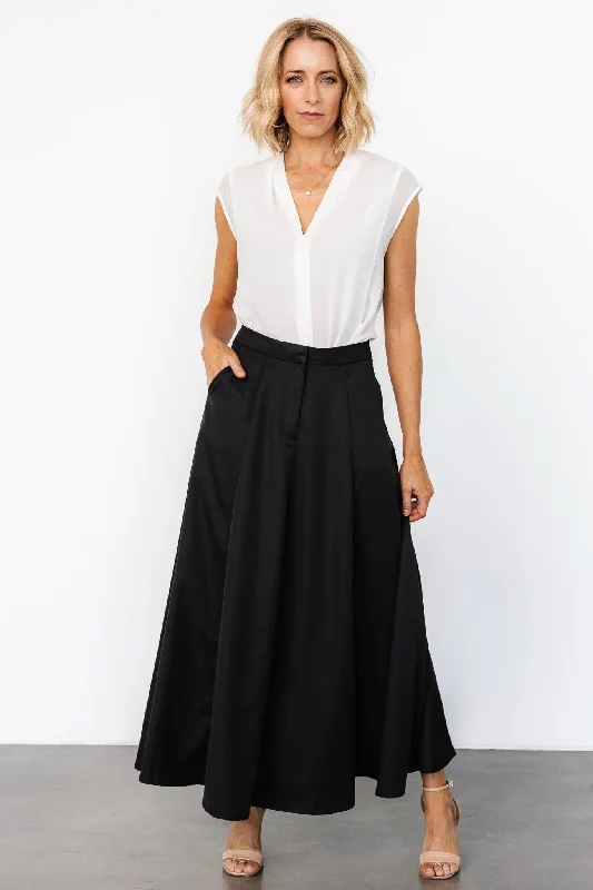 Spring Fashion Shaylyn Maxi Skirt | Black