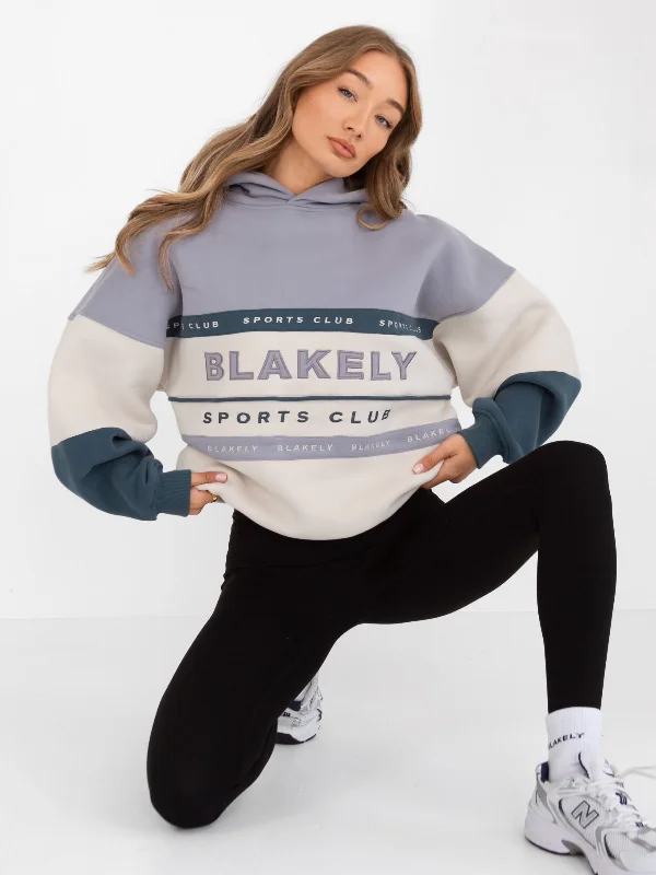 French Style Alpine Sports Oversized Hoodie - Pale Lilac