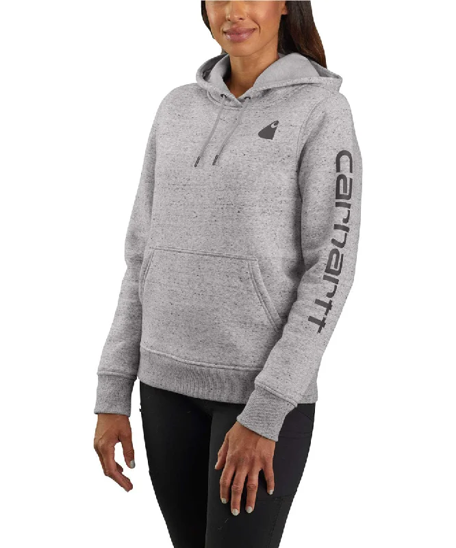 French Style Carhartt Women's Clarksburg Pullover Hoodie - Asphalt Heather