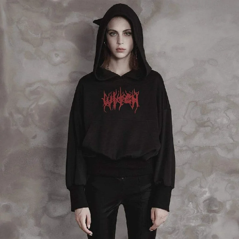 Autumn Selection Women's Punk Gothic Printed Witch Hoodies