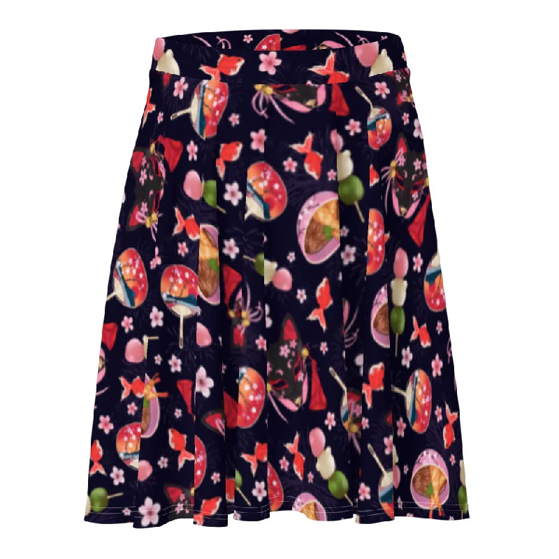 Comfortable And Casual Matsuri Skater Skirt
