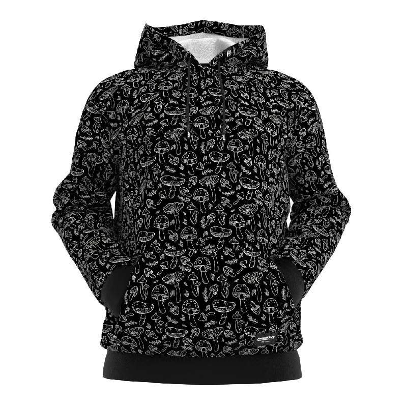 British Style Black 'n' White Mushrooms Hoodie