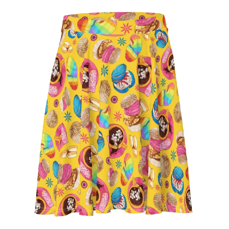 Feminine Charm Pan Dulce Skater Skirt