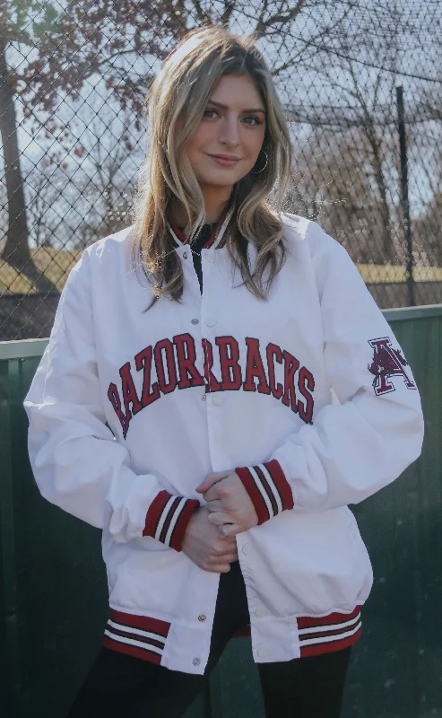 French Style arkansas bomber jacket - white