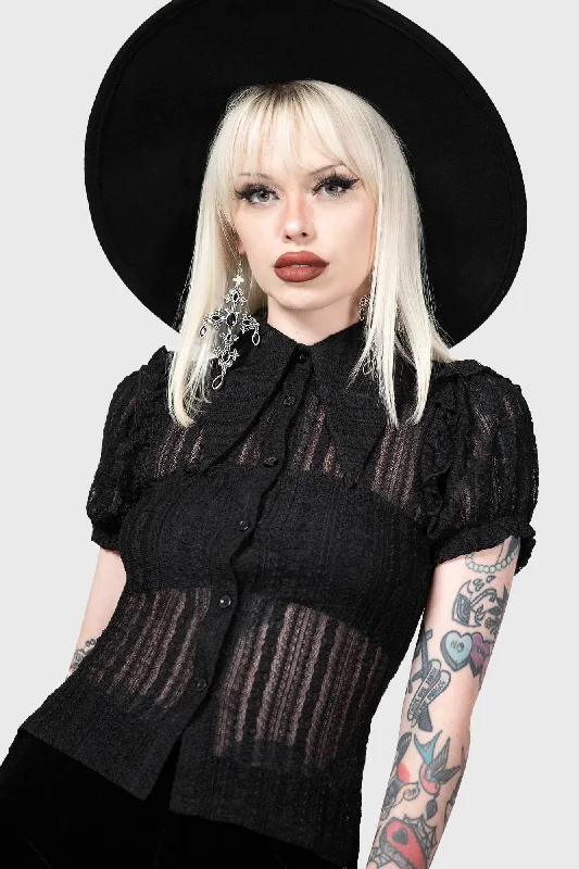 Sexy Fun Elena's Choice Lace Collar Blouse [B]