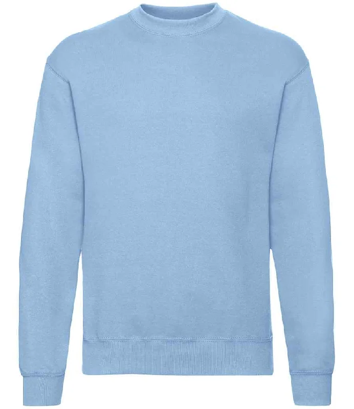 Sweet Style Fruit of the Loom Classic Drop Shoulder Sweatshirt | Sky Blue