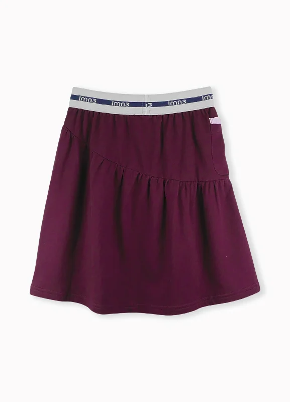 Celebrity Style SKIRT-3031-Prune