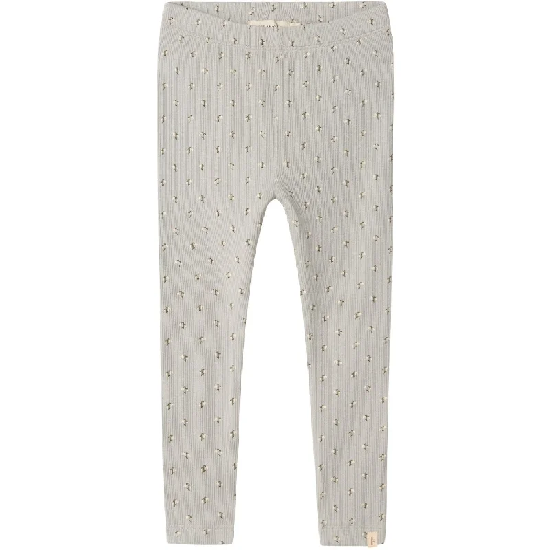 French Style Lil'Atelier Mirage Gray Snow Drop Gago Kye Slim Leggings