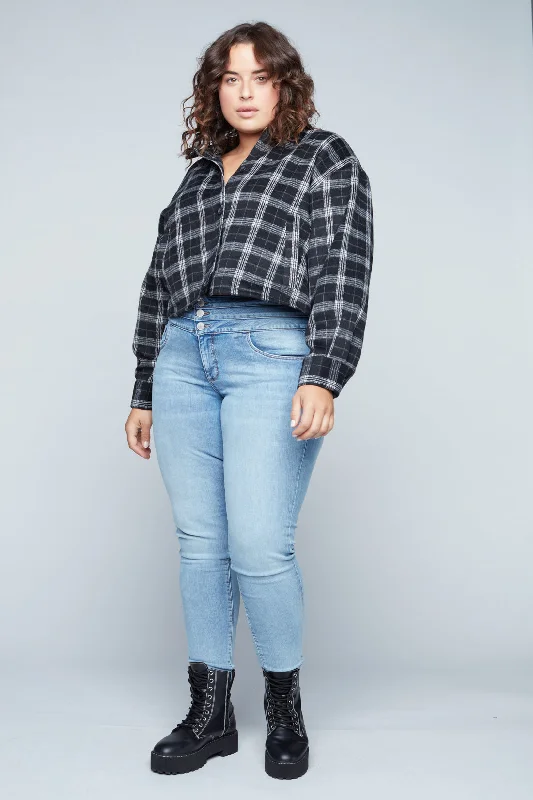 Simple Solid Color MIA - Mid Rise Skinny - Vintage Bleach