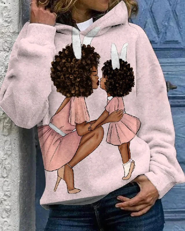 Carefree Black Mother Love Unisex Hoodie