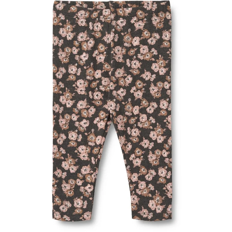 Avant-garde Design Wheat Raven Anemones Leggings Jules