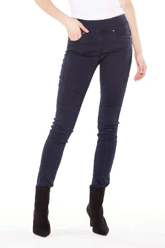 French Style OLIVIAX - Pull-On Jeggings - Dark Indigo Rinse