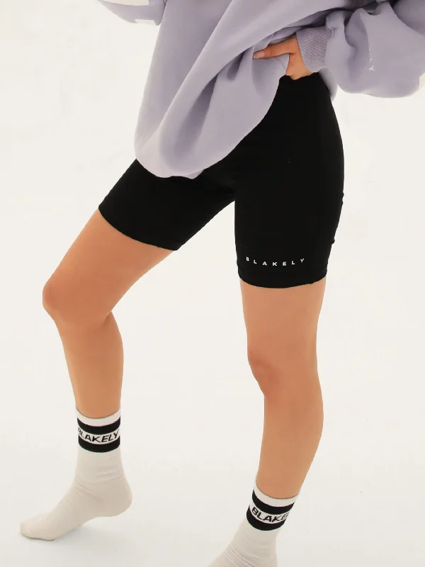 Cute Style Halle Cycle Shorts - Black