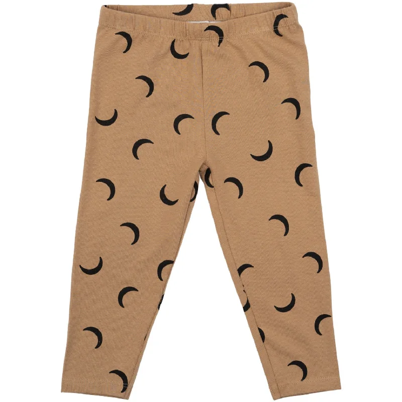 Simple Solid Color THE NEW Siblings Tannin Moon AOP Moon Uni Leggings