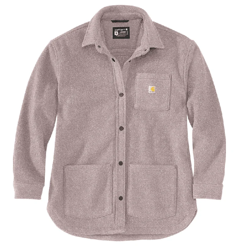 Relaxed And Casual 105988 - Women's loose fit brushed fleece shirt jacket - Mink