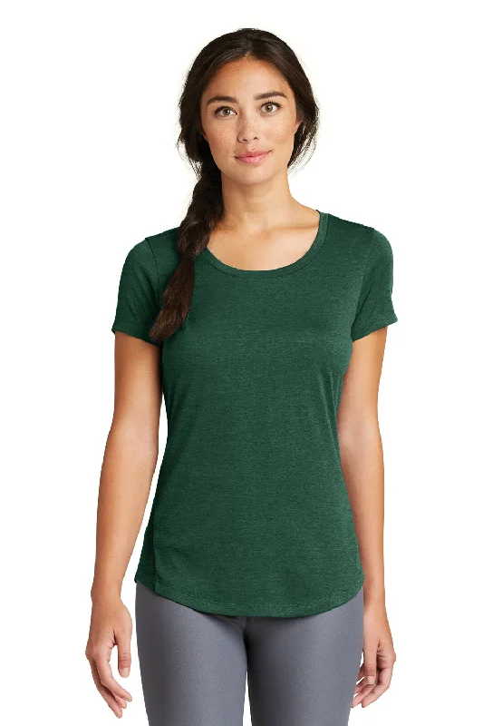Relaxed And Casual New Era Womens Series Performance Jersey Moisture Wicking Short Sleeve Crewneck T-Shirt - Dark Green - Closeout Relaxed And Casual New Era Womens Series Performance Jersey Moisture Wicking Short Sleeve Crewneck T-Shirt - Dark Green - Closeout
