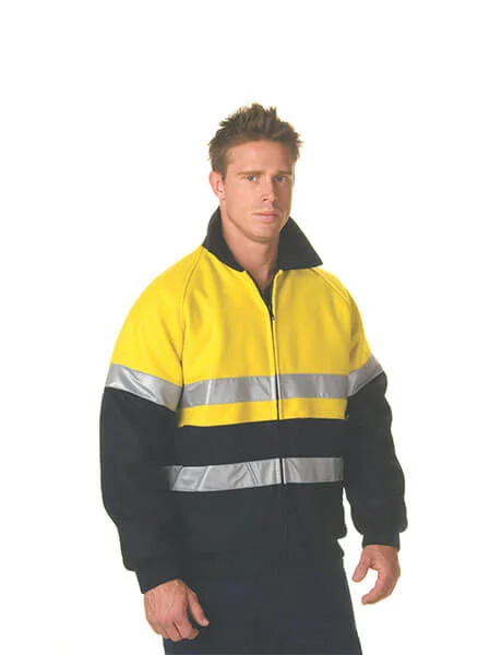Age-reducing Style DNC Hi Vis Two Tone Bluey Bomber Jacket with CSR R/Tape (3859)