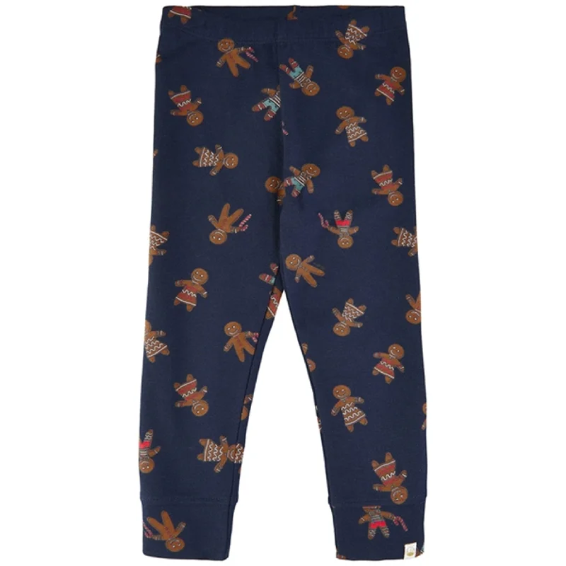 Slightly Flared Design THE NEW Siblings Navy Blazer Ginger Aop Holiday Leggings